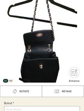 Classic Style Turnlock Flap Small Backpack Shoulder Bag